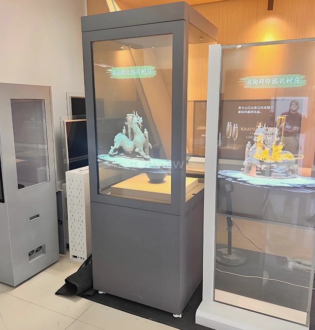 55″ Transparent OLED Display Cabinet